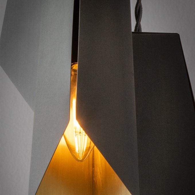 Picture of Bronze Fold Pendant - Tigermoth Lighting