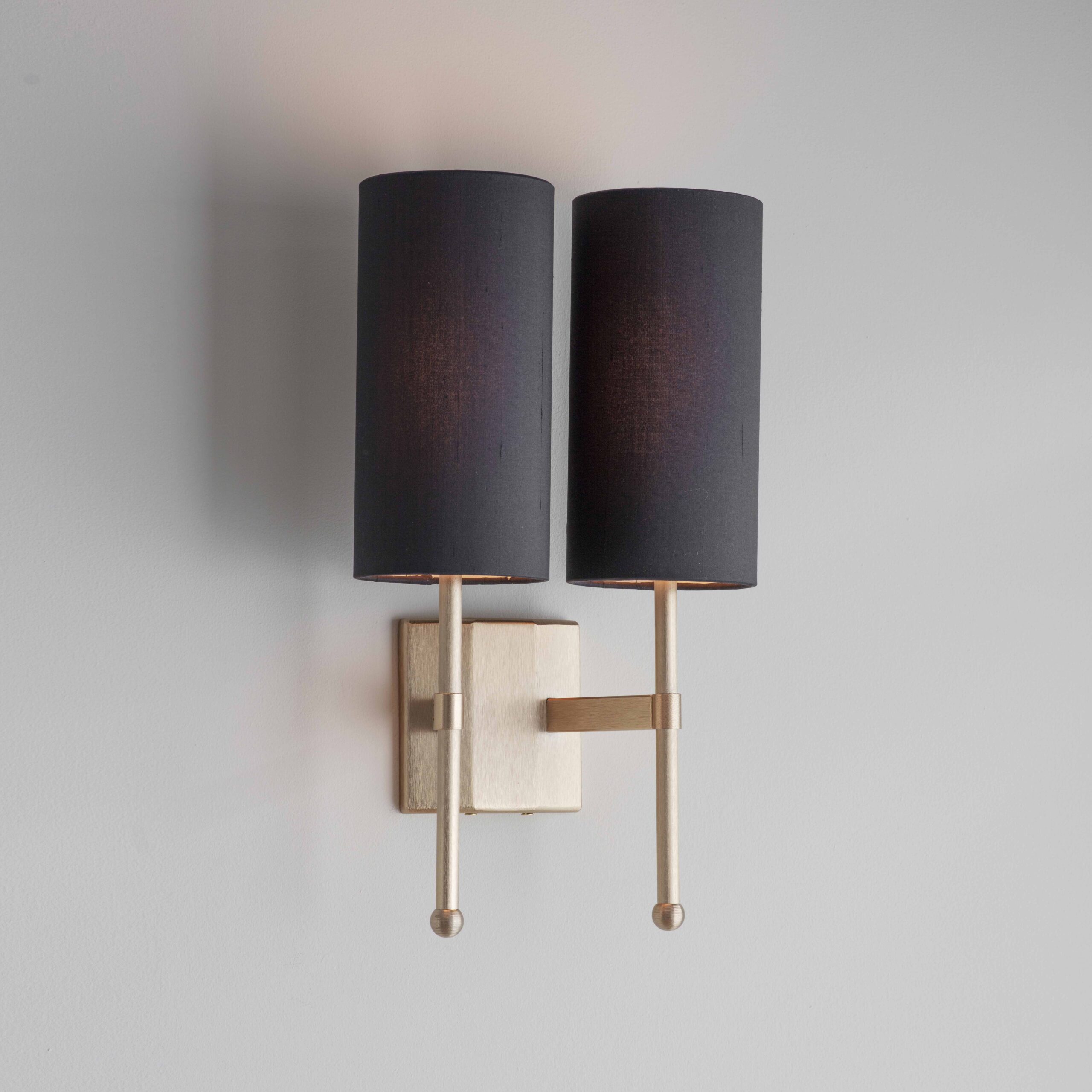 Black Silk RD Double Stem Wall Light w Gold_Lit – LOW RES 0620